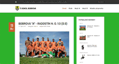 Desktop Screenshot of fotbal.mestysbobrova.cz