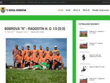 Tablet Screenshot of fotbal.mestysbobrova.cz